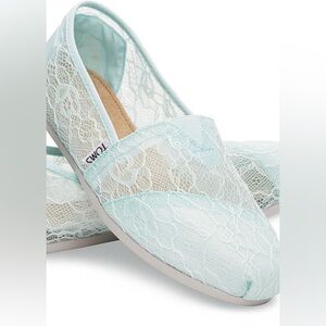 ✨NWT✨ TOMS Women's Mint Lace Flats Size 7